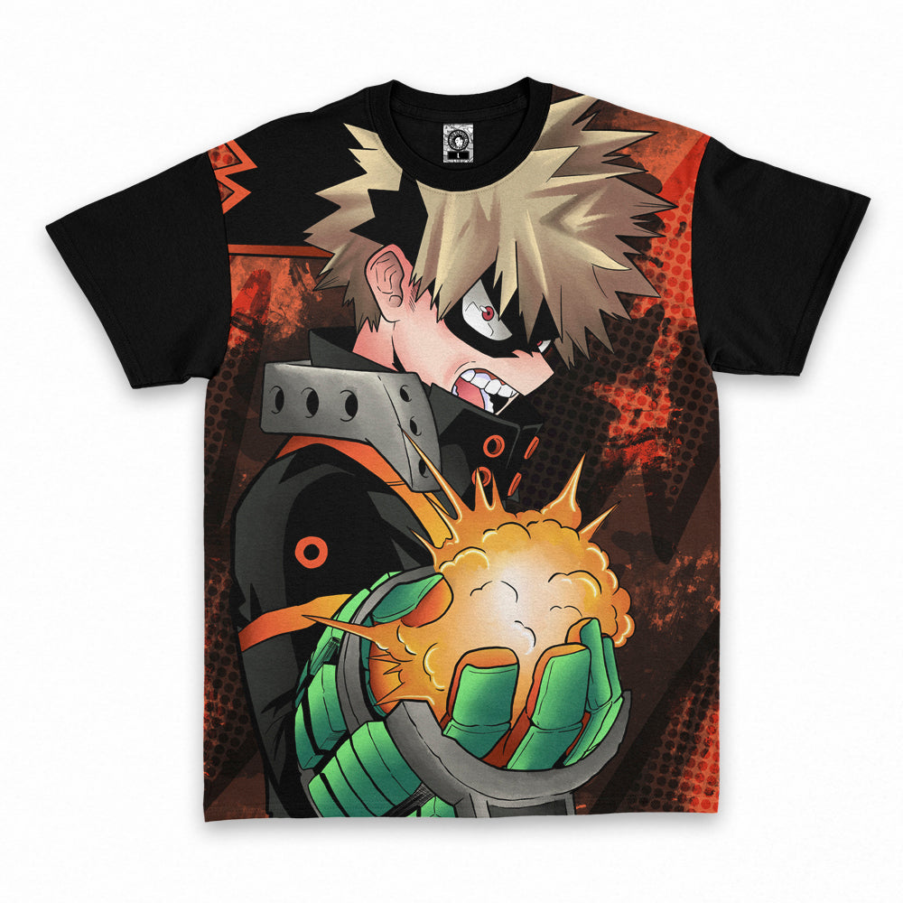 Polera Boku no Hero Academia Katsuki Bakugo