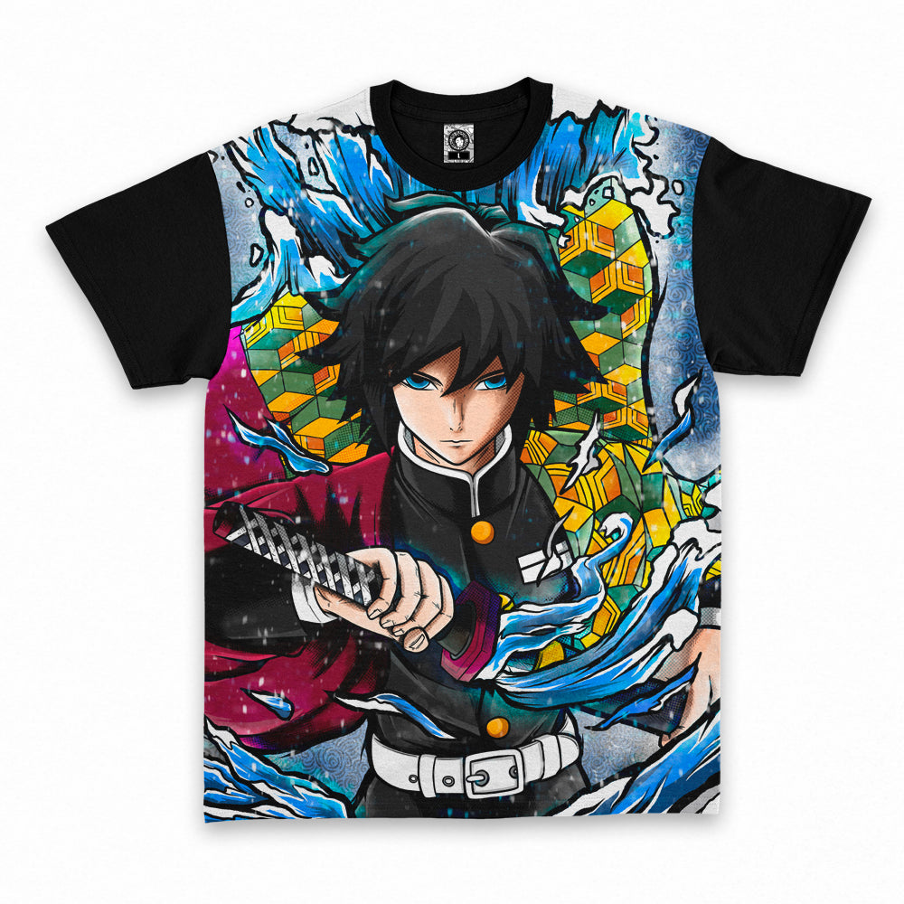 Polera Kimetsu No Yaiba Giyu Tomioka
