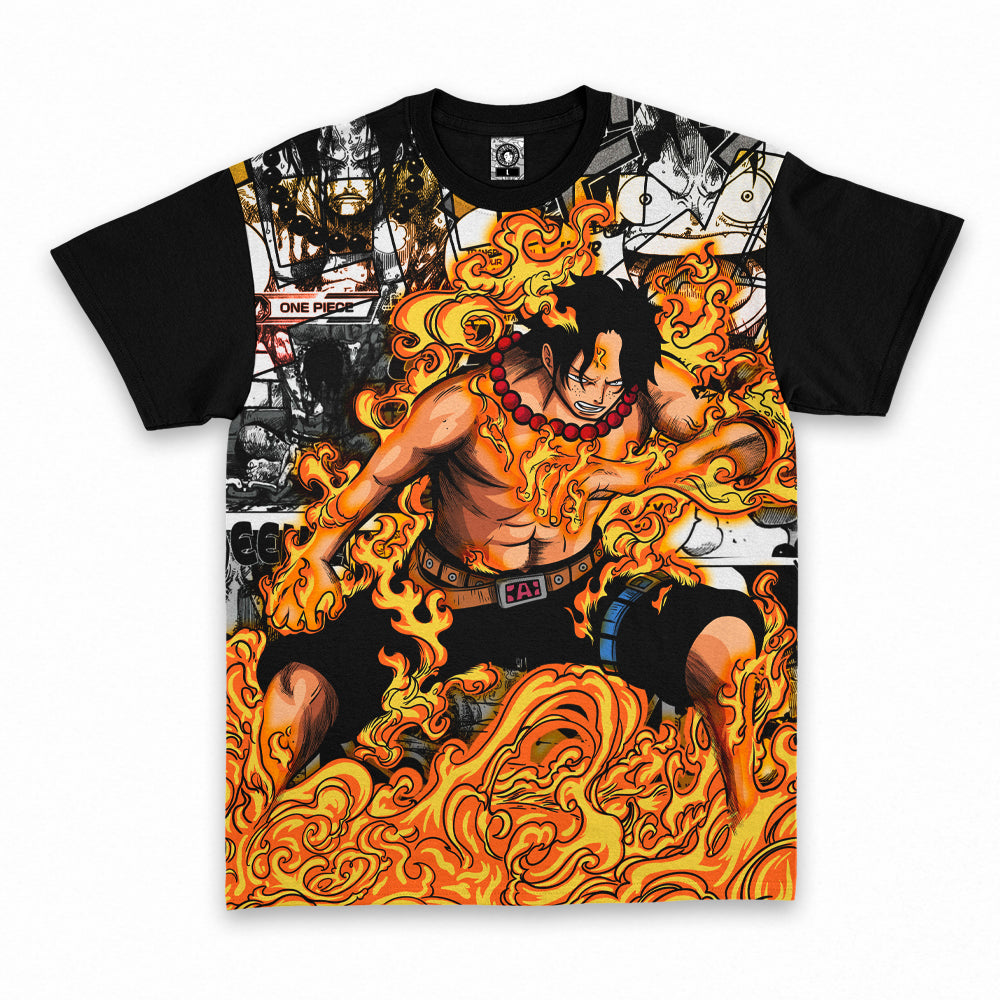 Polera de One Piece: Portgas D. Ace