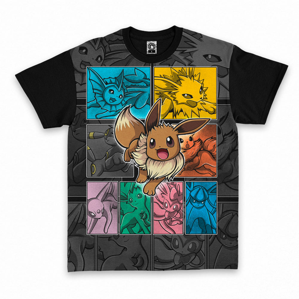 Polera Pokemon Eevee Evoluciones