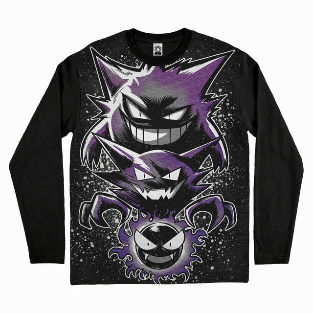 Polera Manga Larga Gastly Evoluciones