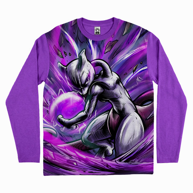 Polera Mewtwo (Manga Larga)
