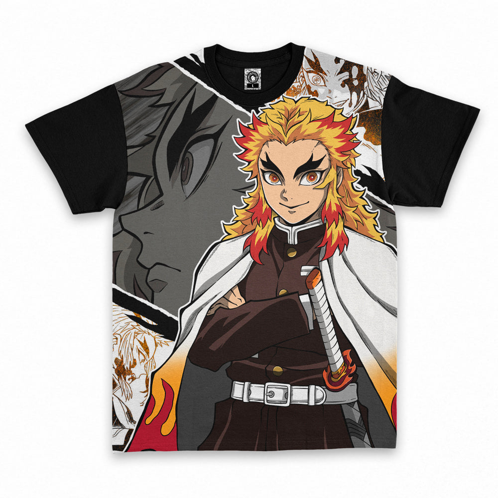 Polera Kimetsu No Yaiba Kyojuro Rengoku