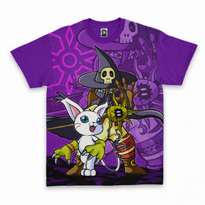 Polera Digimon Gatomon Wizardmon