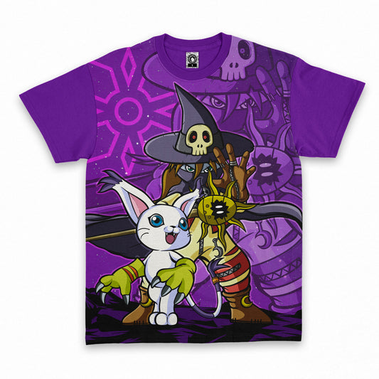 Polera Digimon Gatomon Wizardmon