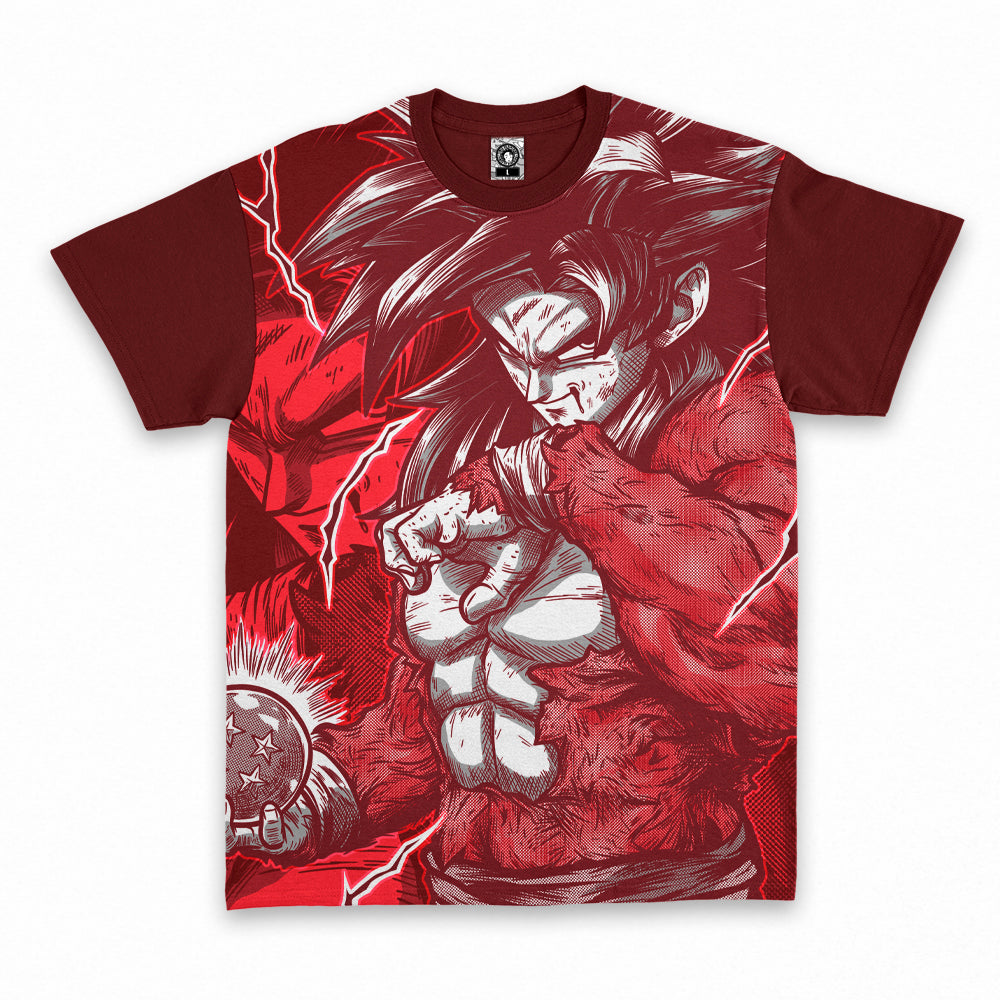 Polera Goku Super Saiyajin 4