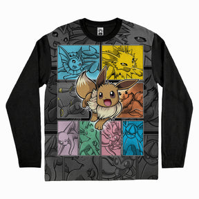 Polera Manga Larga Eevee Evolutions