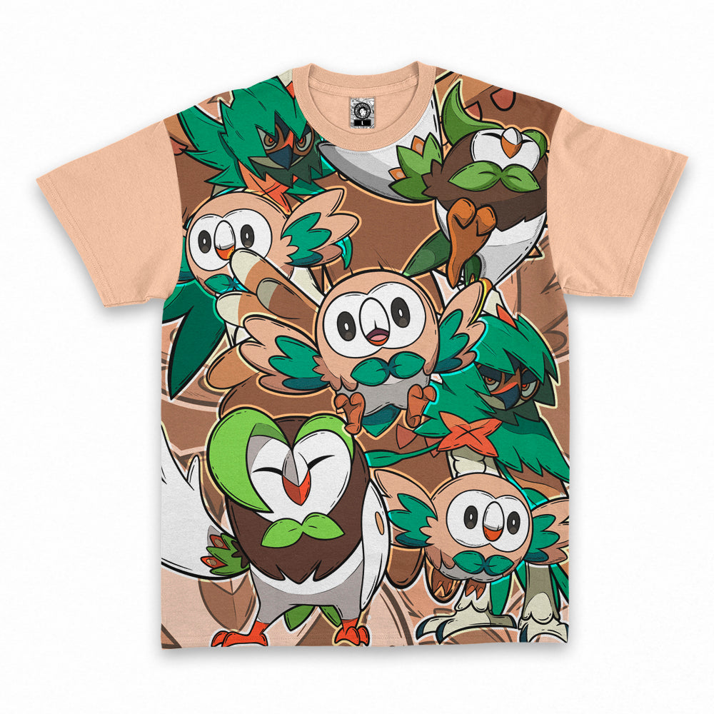 Polera Pokemon Rowlet Evolución