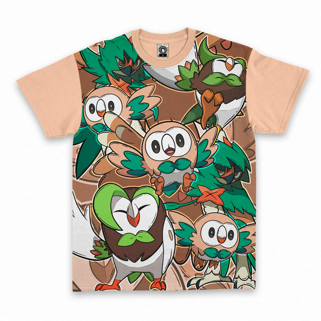 Polera Pokemon Rowlet Evolución
