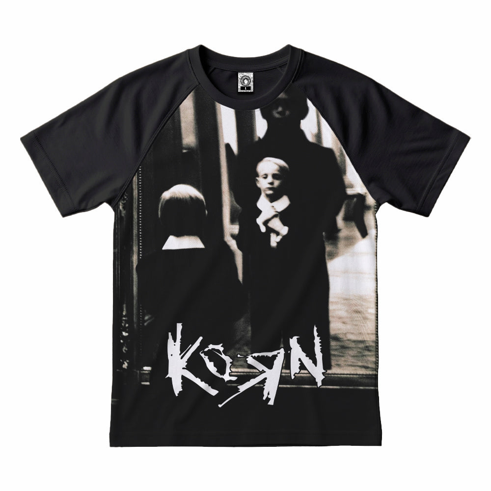 Polera Raglan Korn old logo