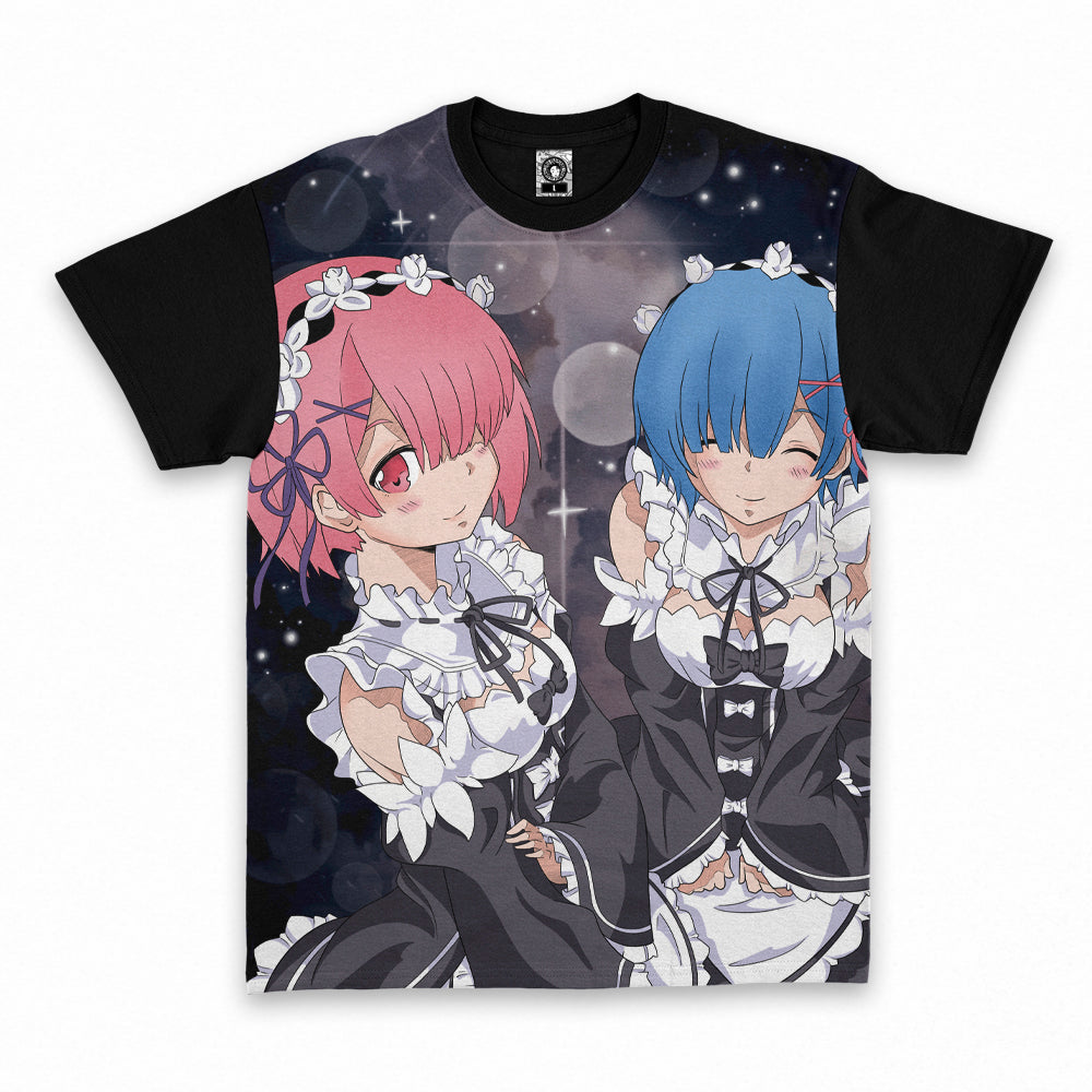 Polera Re:Zero Rem y Ram